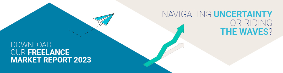 Navigating uncertainty or riding the waves? Download our freelance market report 2023.